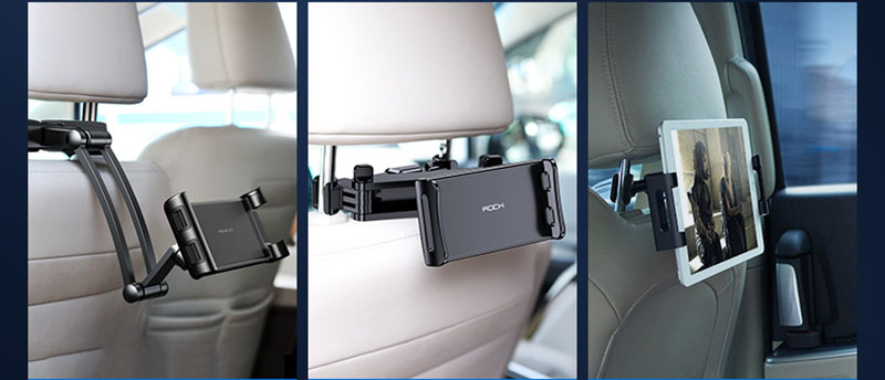 Transform Your Travel Experience with the Adjustable Car Headrest Tablet Phone Holder